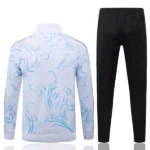 Conjunto Completo Ropa Deportiva Con Cremallera Larga Argentina 2026 Blanco I Azul Negro