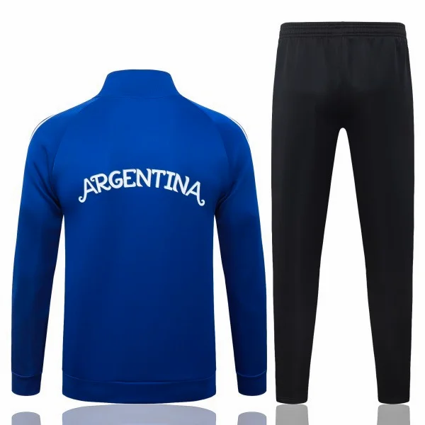 Conjunto Completo Ropa Deportiva Con Cremallera Larga Argentina 2026 Azul I Blanco Negro Argentina Conjunto 2026 Azul - Argentina Barata | tiendasdefutboles