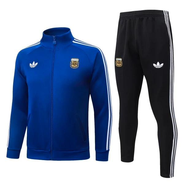 Conjunto Completo Ropa Deportiva Con Cremallera Larga Argentina 2026 Azul I Blanco Negro Argentina Conjunto 2026 Azul - Argentina Barata | tiendasdefutboles