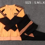 Conjunto Completo Ropa Deportiva Con Cremallera Larga Arsenal 2026 2027 Naranja Negro
