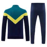 Conjunto Completo Ropa Deportiva Con Cremallera Larga Brasil 2026 Verde Amarillo Azul