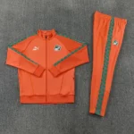 Conjunto Completo Ropa Deportiva Con Cremallera Larga Costa De Marfil 2026 Naranja