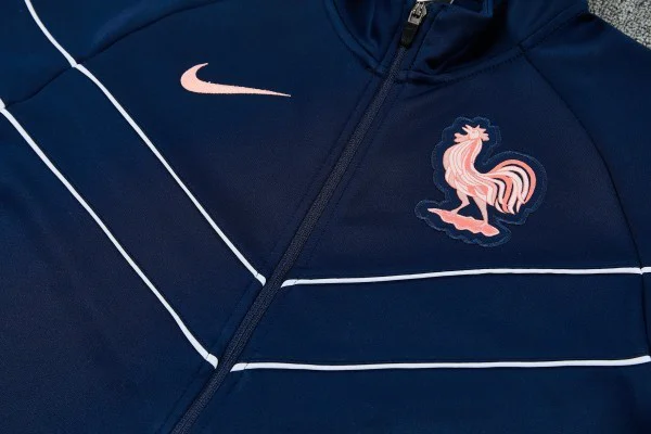 Conjunto Completo Ropa Deportiva Con Cremallera Larga Francia 2026 Azul Marino Francia Conjunto 2026 Azul - Francia Barata | tiendasdefutboles