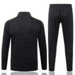 Conjunto Completo Ropa Deportiva Con Cremallera Larga Niños Alemania 2026 Negro I Blanco
