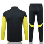 Conjunto Completo Ropa Deportiva Con Cremallera Larga Niños Real Madrid 2025 2026 Gris Amarillo