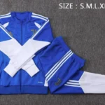 Conjunto Completo Ropa Deportiva Con Cremallera Larga Niños Juventus 2026 2027 Azul Blanco
