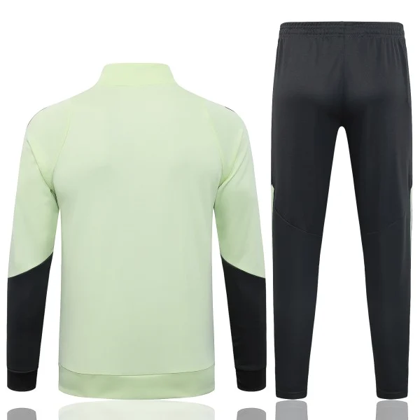 Conjunto Completo Ropa Deportiva Con Cremallera Larga Real Madrid 2025 2026 Verde Gris Real Madrid Conjunto 2025 2026 Verde - Real Madrid Barata | tiendasdefutboles