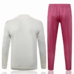Conjunto Completo Ropa Deportiva Con Cremallera Larga Real Madrid 2026 2027 Amarillo Rosa Blanco