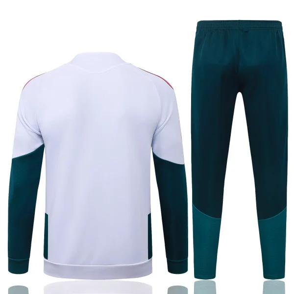 Conjunto Completo Ropa Deportiva Con Cremallera Larga Real Madrid 2026 2027 Blanco Rosa Verde Real Madrid Conjunto 2026 2027 Blanco - Real Madrid Barata | tiendasdefutboles