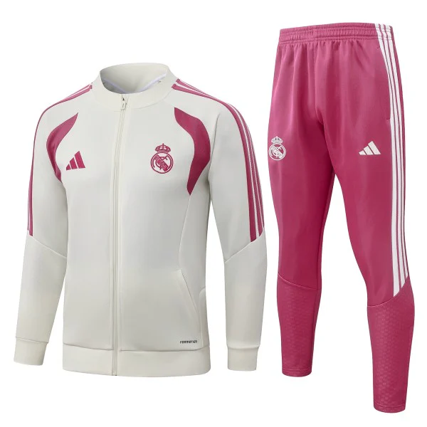 Conjunto Completo Ropa Deportiva Con Cremallera Larga Real Madrid 2026 2027 Amarillo Rosa Blanco Real Madrid Conjunto 2026 2027 Amarillo - Real Madrid Barata | tiendasdefutboles