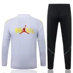 Conjunto Completo Sudadera Entrenamiento Brasil 2026 Blanco Amarillo Negro