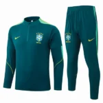 Conjunto Completo Sudadera Entrenamiento Brasil 2026 Verde