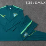 Conjunto Completo Sudadera Entrenamiento Brasil 2026 Verde