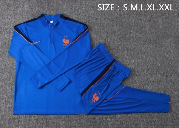 Conjunto Completo Sudadera Entrenamiento Francia 2026 Azul Francia Conjunto 2026 Azul - Francia Barata | tiendasdefutboles