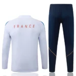 Conjunto Completo Sudadera Entrenamiento Francia 2026 Blanco Azul Marino