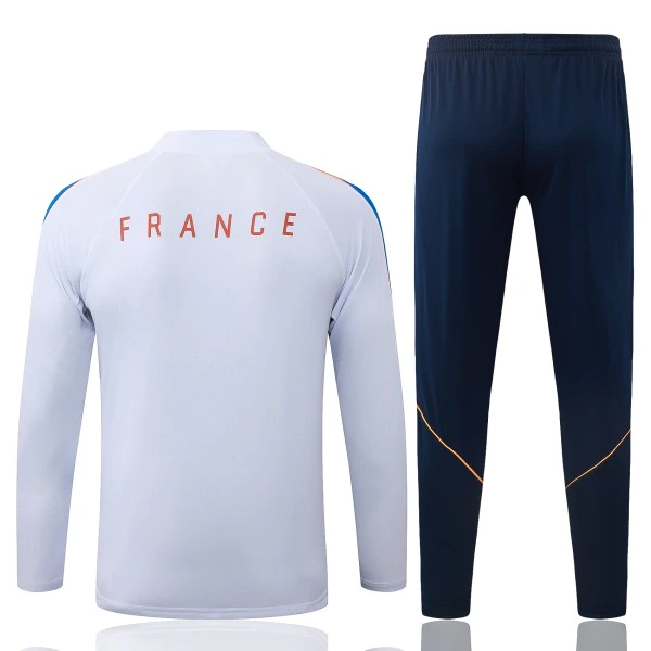 Conjunto Completo Sudadera Entrenamiento Francia 2026 Blanco Azul Marino Francia Conjunto 2026 Blanco - Francia Barata | tiendasdefutboles