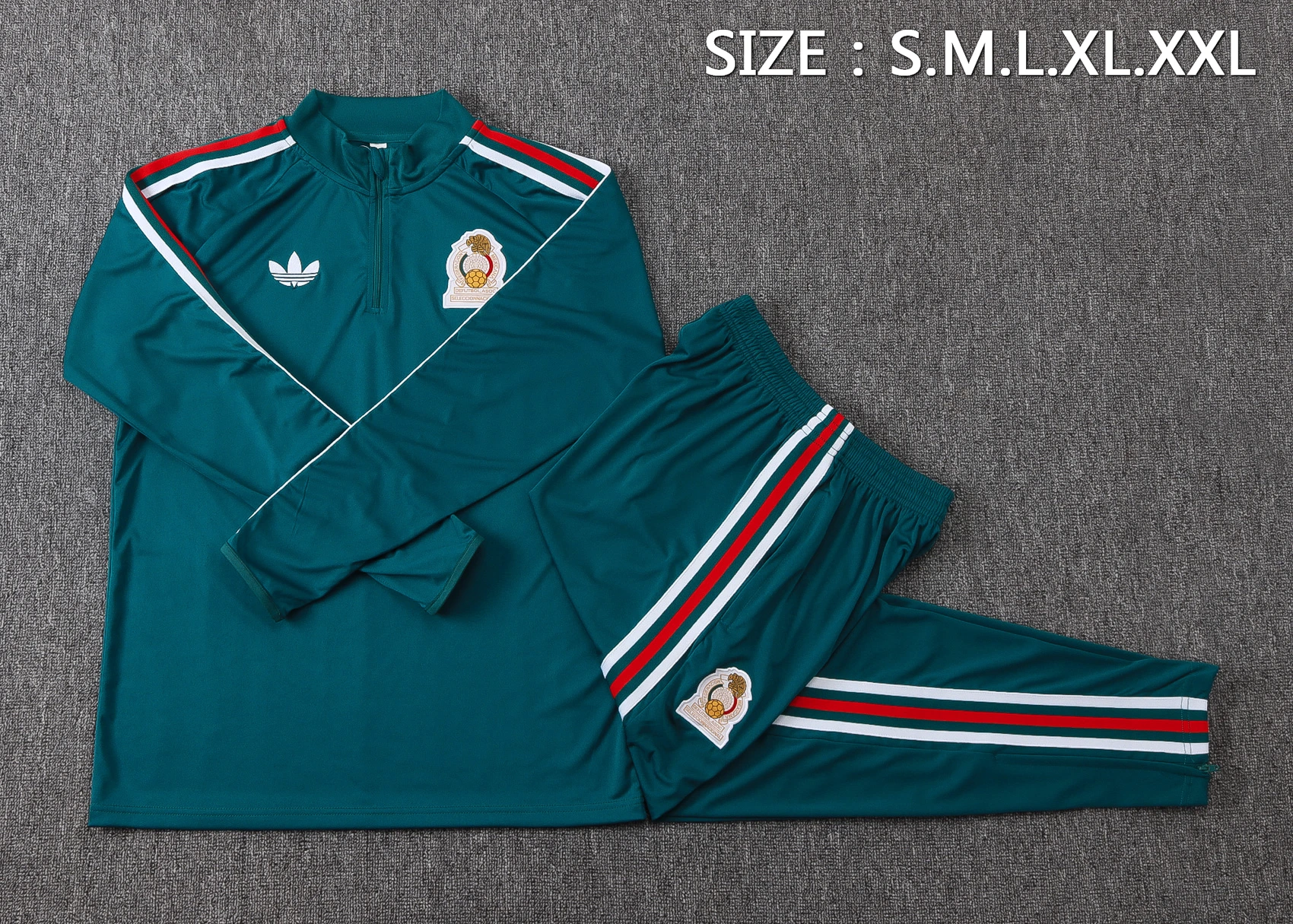 Conjunto Completo Sudadera Entrenamiento México 2026 Verde México Conjunto 2026 Verde - México Barata | tiendasdefutboles
