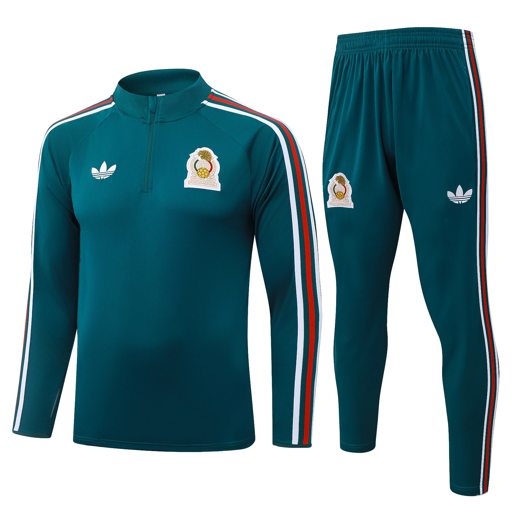 Conjunto Completo Sudadera Entrenamiento México 2026 Verde México Conjunto 2026 Verde - México Barata | tiendasdefutboles