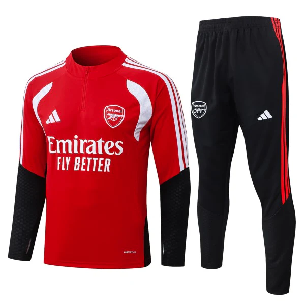 Conjunto Completo Sudadera Entrenamiento Niños Arsenal 2026 2027 Negro Rojo Blanco Arsenal Niños Conjunto 2026 2027 Negro - Equipacion Arsenal Niños | tiendasdefutboles
