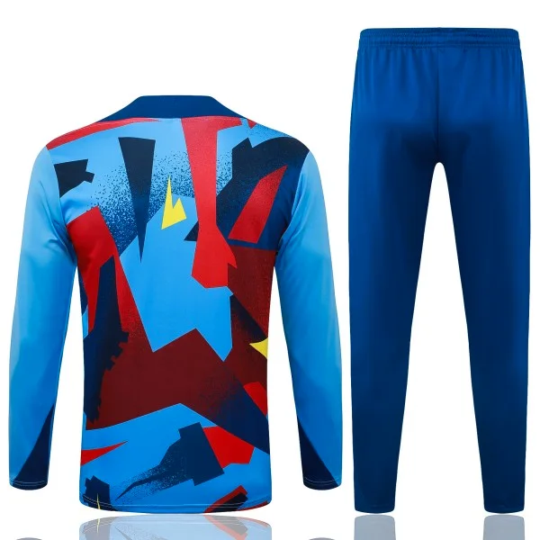 Conjunto Completo Sudadera Entrenamiento Niños Barcelona 2025 2026 Azul Rojo Amarillo FC Barcelona Niños Conjunto 2025 2026 Azul - Equipacion Fc Barcelona Niños | tiendasdefutboles