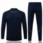 Conjunto Completo Sudadera Entrenamiento Niños Barcelona 2026 2027 Azul Marino Rojo