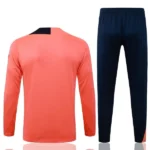 Conjunto Completo Sudadera Entrenamiento Niños Barcelona 2025 2026 Naranja Azul Marino