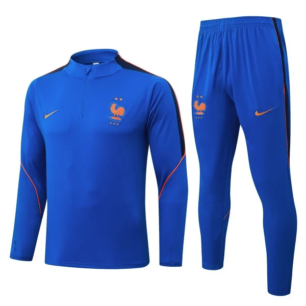 Conjunto Completo Sudadera Entrenamiento Niños Francia 2026 Azul Francia Niños Conjunto 2026 Azul - Equipacion Francia Niños | tiendasdefutboles