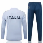 Conjunto Completo Sudadera Entrenamiento Niños Italia 2026 Azul