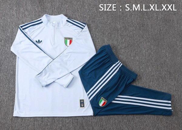Conjunto Completo Sudadera Entrenamiento Niños Italia 2026 Azul Italia Niños Conjunto 2026 Azul - Equipación Italia Niños | tiendasdefutboles