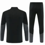 Conjunto Completo Sudadera Entrenamiento Niños Juventus 2026 2027 Negro Amarillo Gris