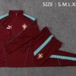 Conjunto Completo Sudadera Entrenamiento Portugal 2026 Borgona