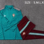 Conjunto Completo Sudadera Entrenamiento Portugal 2026 Verde Borgona