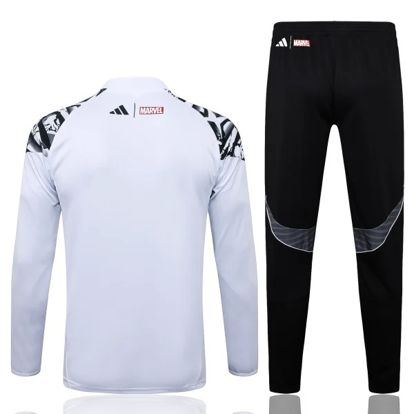 Conjunto Completo Sudadera Entrenamiento Real Madrid 2025 2026 Blanco Amarill Negro Real Madrid Conjunto 2025 2026 Blanco - Real Madrid Barata | tiendasdefutboles