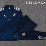 Conjunto Completo Sudadera Entrenamiento Real Madrid 2025 2026 Azul Marino Blanco