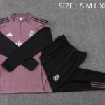 Conjunto Completo Sudadera Entrenamiento Real Madrid 2025 2026 Purpura Negro