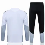 Conjunto Completo Sudadera Entrenamiento Real Madrid 2026 2027 Blanco Gris Negro