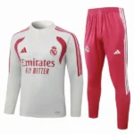 Conjunto Completo Sudadera Entrenamiento Real Madrid 2026 2027 Amarillo Rosa Blanco