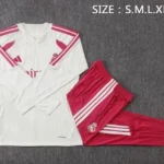 Conjunto Completo Sudadera Entrenamiento Real Madrid 2026 2027 Amarillo Rosa Blanco