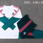 Conjunto Completo Sudadera Entrenamiento Real Madrid 2026 2027 Blanco Rosa Verde