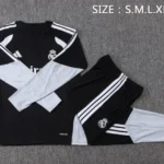 Conjunto Completo Sudadera Entrenamiento Real Madrid 2026 2027 Negro Blanco Gris