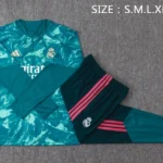 Conjunto Completo Sudadera Entrenamiento Real Madrid 2026 2027 Verde Blanco Rosa