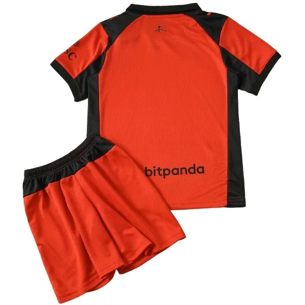 Cuarta Conjunto De Niños AC Milan 2025 2026 Rojo Negro AC Milan Niños Conjunto 2025 2026 cuarta Rojo - AC Milan Niños Barata | tiendasdefutboles