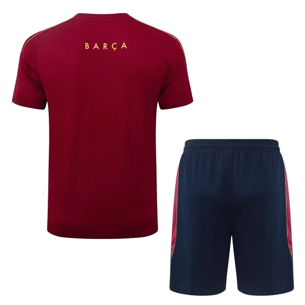 Entrenamiento Conjunto Completo Barcelona 2026 2027 Borgona Amarillo FC Barcelona Conjunto 2026 2027 Amarillo - FC Barcelona Barata | tiendasdefutboles