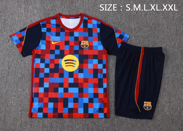Entrenamiento Conjunto Completo Barcelona 2026 2027 Rojo Azul Amarillo FC Barcelona Conjunto 2026 2027 Rojo - FC Barcelona Barata | tiendasdefutboles
