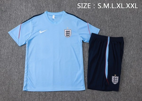 Entrenamiento Conjunto Completo Inglaterra 2026 Azul Claro Inglaterra Conjunto 2026 Azul - Inglaterra Barata | tiendasdefutboles
