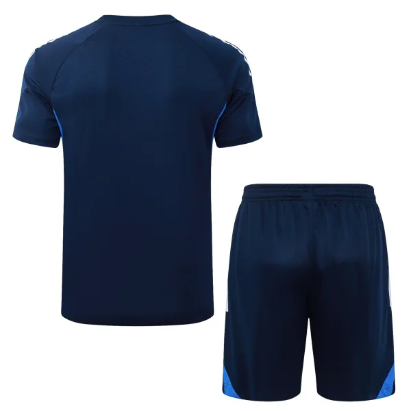 Entrenamiento Conjunto Completo Real Madrid 2025 2026 Azul Marino Blanco Real Madrid Conjunto 2025 2026 Azul - Real Madrid Barata | tiendasdefutboles