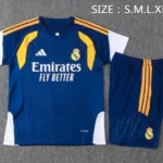 Entrenamiento Conjunto Completo Real Madrid 2025 2026 Azul Marino Amarillo Blanco