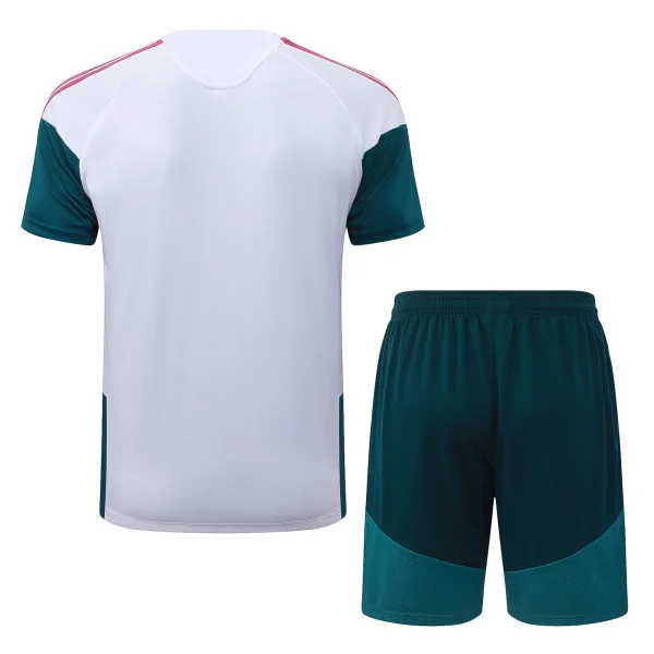 Entrenamiento Conjunto Completo Real Madrid 2026 2027 Blanco Rosa Verde Real Madrid Conjunto 2026 2027 Blanco - Real Madrid Barata | tiendasdefutboles