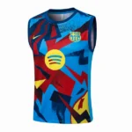 Entrenamiento Sin Mangas Barcelona 2025 2026 Azul Rojo Amarillo