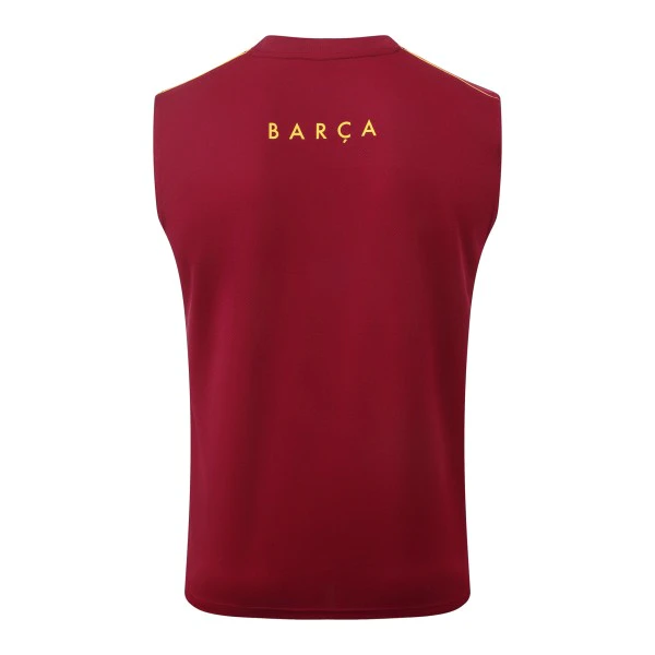 Entrenamiento Sin Mangas Barcelona 2025 2026 Borgona Amarillo FC Barcelona Chándal 2025 2026 Amarillo - Chándal FC Barcelona | tiendasdefutboles